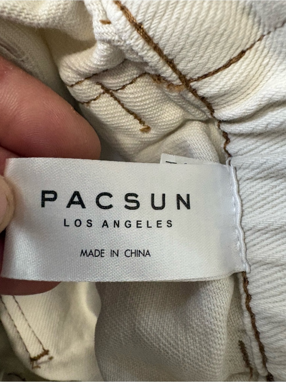 PacSun White High-Rise Denim Shorts - Picture 3 of 7